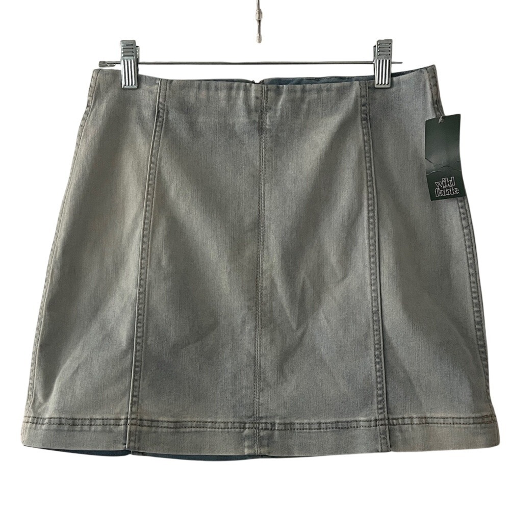 Wild Fable Faded Blue Mini Skirt 10‎ NWT